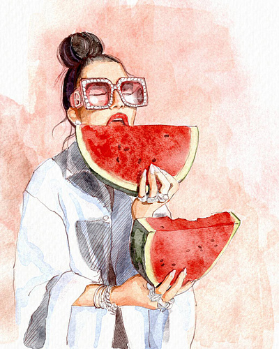 digital watercolor sketch digital watercolor illustration procreate