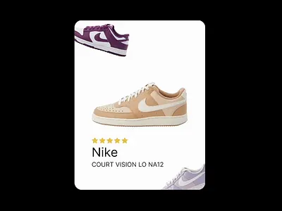 Example animation of product card animation e commerce motion graphics ui ux