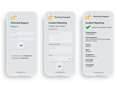 mobile app ticketing system concept