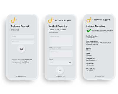 mobile app ticketing system concept