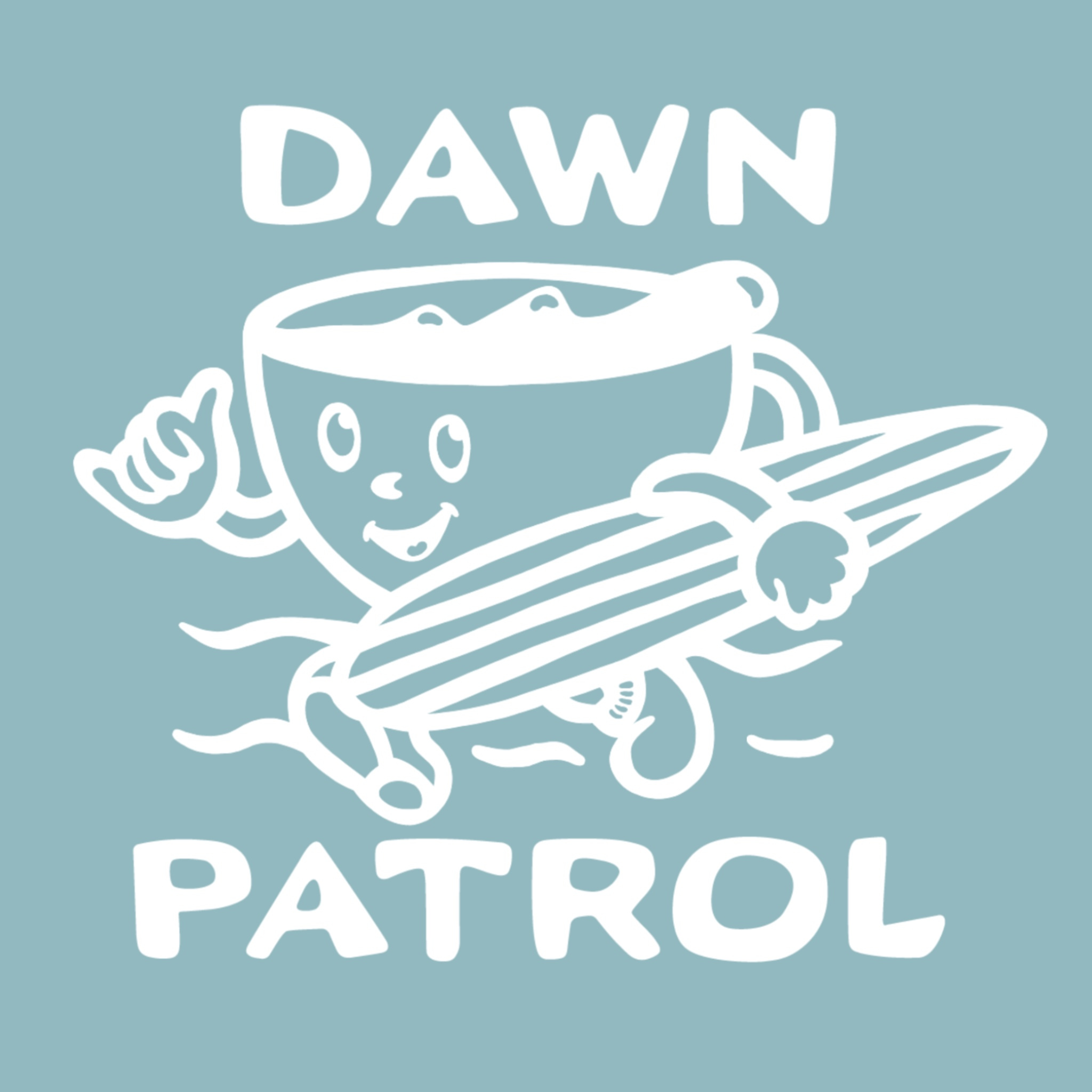 Dawn Patrol Design apparel branding design graphic design illustration merch surfer t shirt