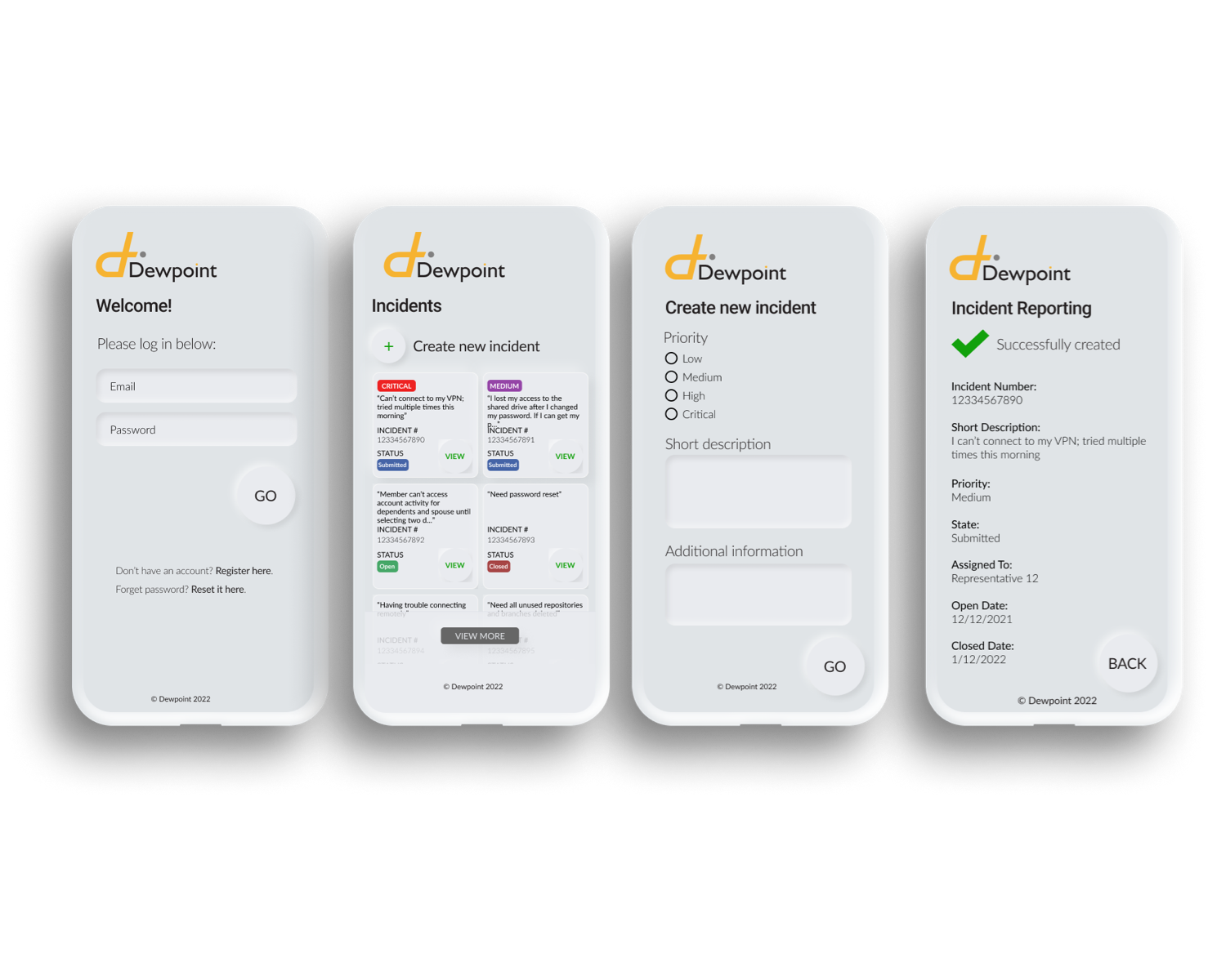 mobile app ticketing system concept
