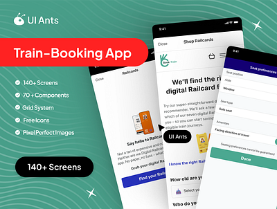 Train Booking App app clean interface graphic design journey planner mobile mobile app design online booking app railway app screen ticket booking train booking train ticket transport app transpotation ux travelux trip planner ui ui mobile uiux design user friendly design