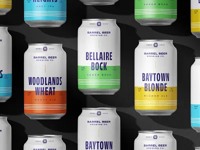 Barrel Beer Brewing Co. beer branding dallas packaging tegan