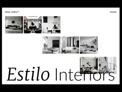 Interior Design Studio Concept concept ui web design