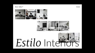 Interior Design Studio Concept concept ui web design