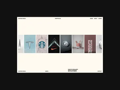 Editorial Portfolio Exploration portfolio ui web design