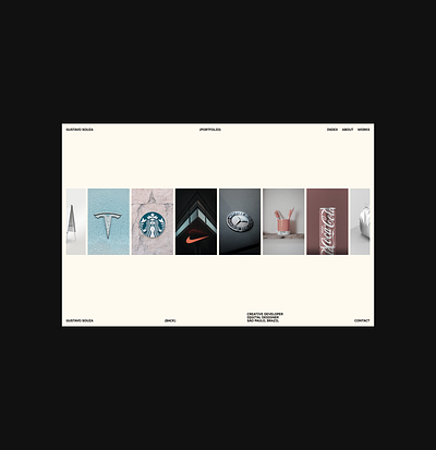 Editorial Portfolio Exploration portfolio ui web design