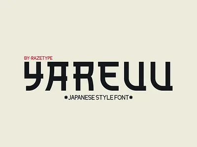 YAREUU FONT brand identity branding corporate design font fontidea fonts grapich design headline japan japan font japanese japanese typography lettering magazine packaging poster typedesign typeface typography
