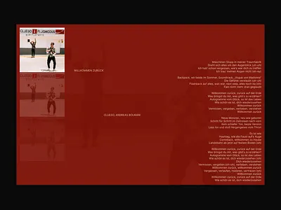 Typography Exploration: "Willkommen Zurück" ui web design