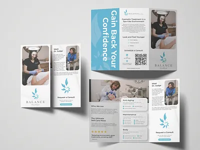 Orlando MedSpa Trifold Brochure Design brochure graphic design freelance graphic designer medspa medspa marketing orange county florida orlando florida designers orlando graphic design trifold brochure user flow journey user flow psychology ux design ux experience design