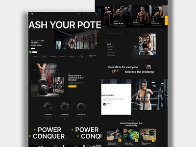Fitness & CrossFit Web Platform — Case Study crossfit website data visualization fintech ui fitness app saas platform ui design web design