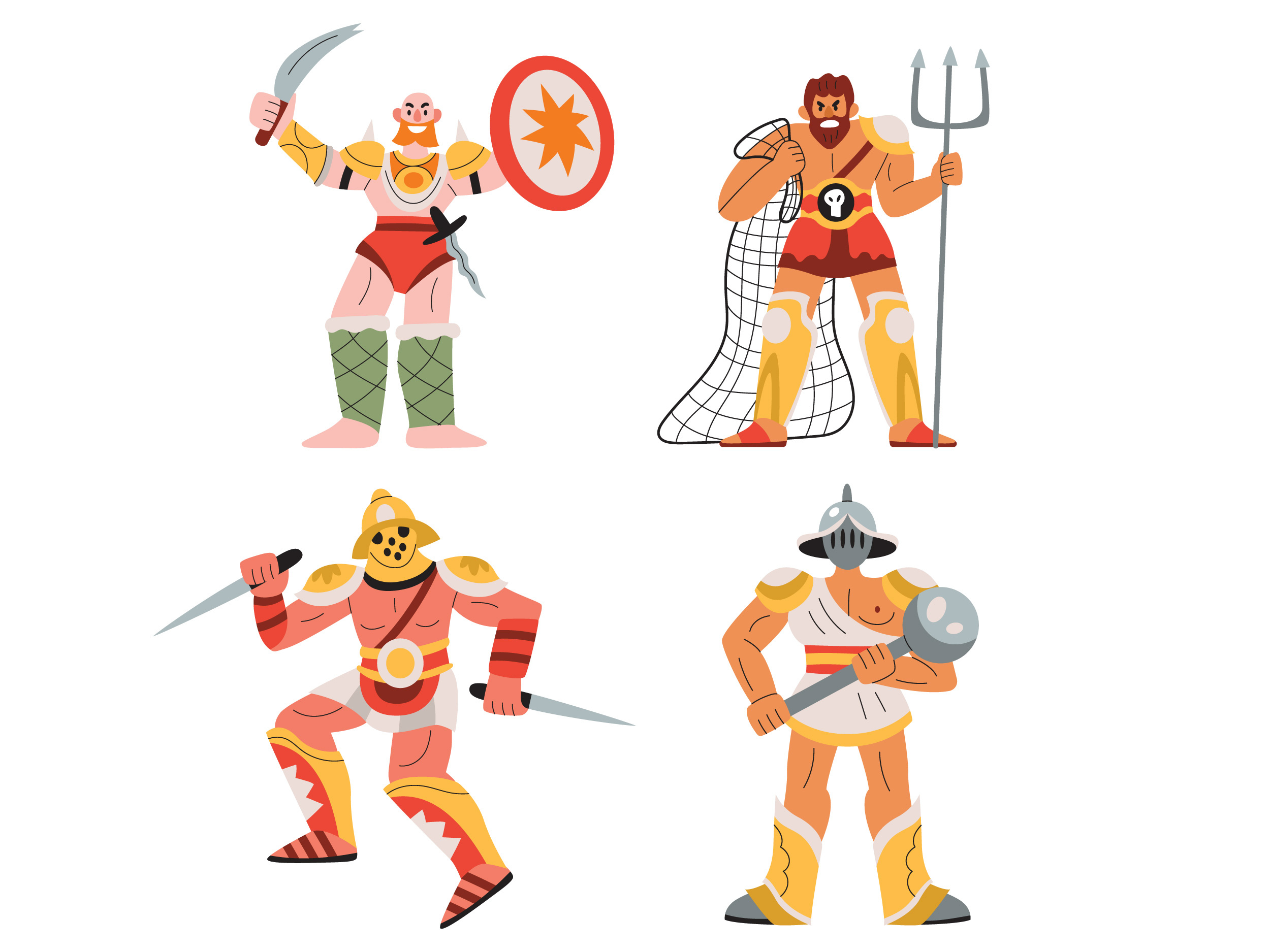 Gladiator fights by Asya Alexandrova on Dribbble