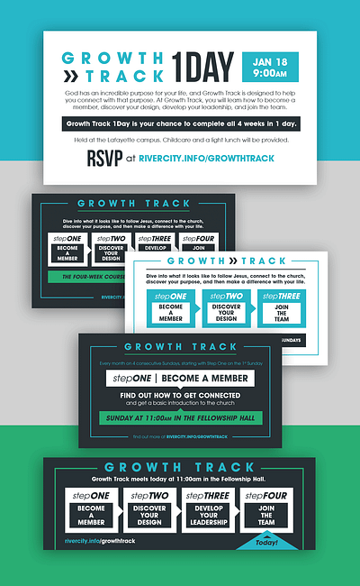 Growth Track - Presentation Graphics branding design graphic design presentation design vector