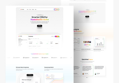 CRM website crm design minimal startup ui ui design ux web web design website