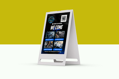 A-Board Sign Design for a car detailing business auto board design banner design car signage detailing signage signagedesign yard sign