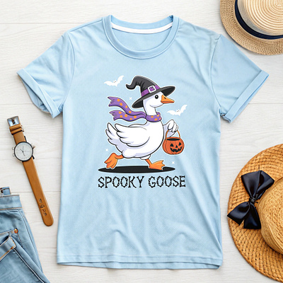 Spooky Goose halloween humor design