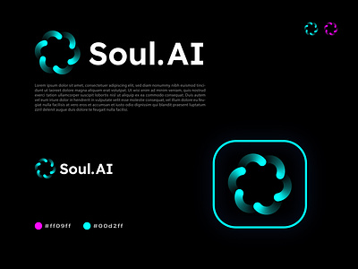 SoulAi- artificial intelligence Logo Design ai artificial artificial intelligence branding chatgpt creative design icon intelligence logo logo design logodesign logos minimalist modern openai software soulai technology