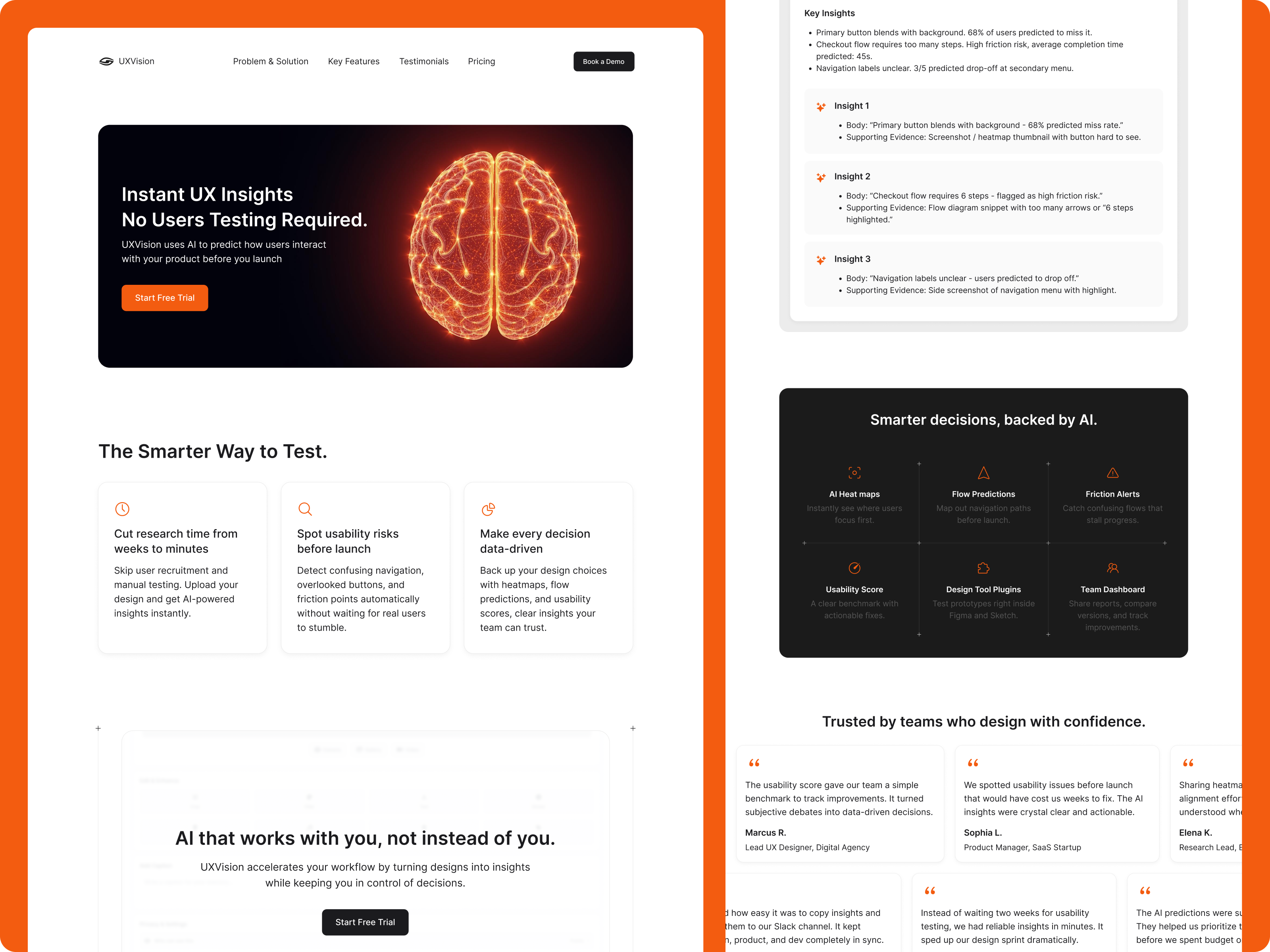 UXVision Website clean design graphic design logo product ui ux uxui