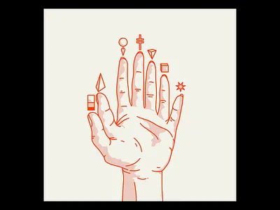 fEEEEEElEr — second 7 appendages digital art feelers fingers harry vincent illustration seven