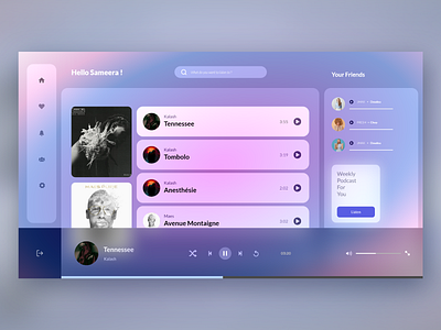 Music Streaming Concept app design music music streaming radio song spotify streaming streaming platform ui uidesign uxdesign web