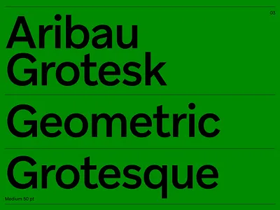 Aribau Grotesk Typeface grotesque