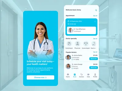 Icons for the doctor's appointment service app appointment booking clinic doctor icons icons set medical outline icons medicine physician stethoscope ui