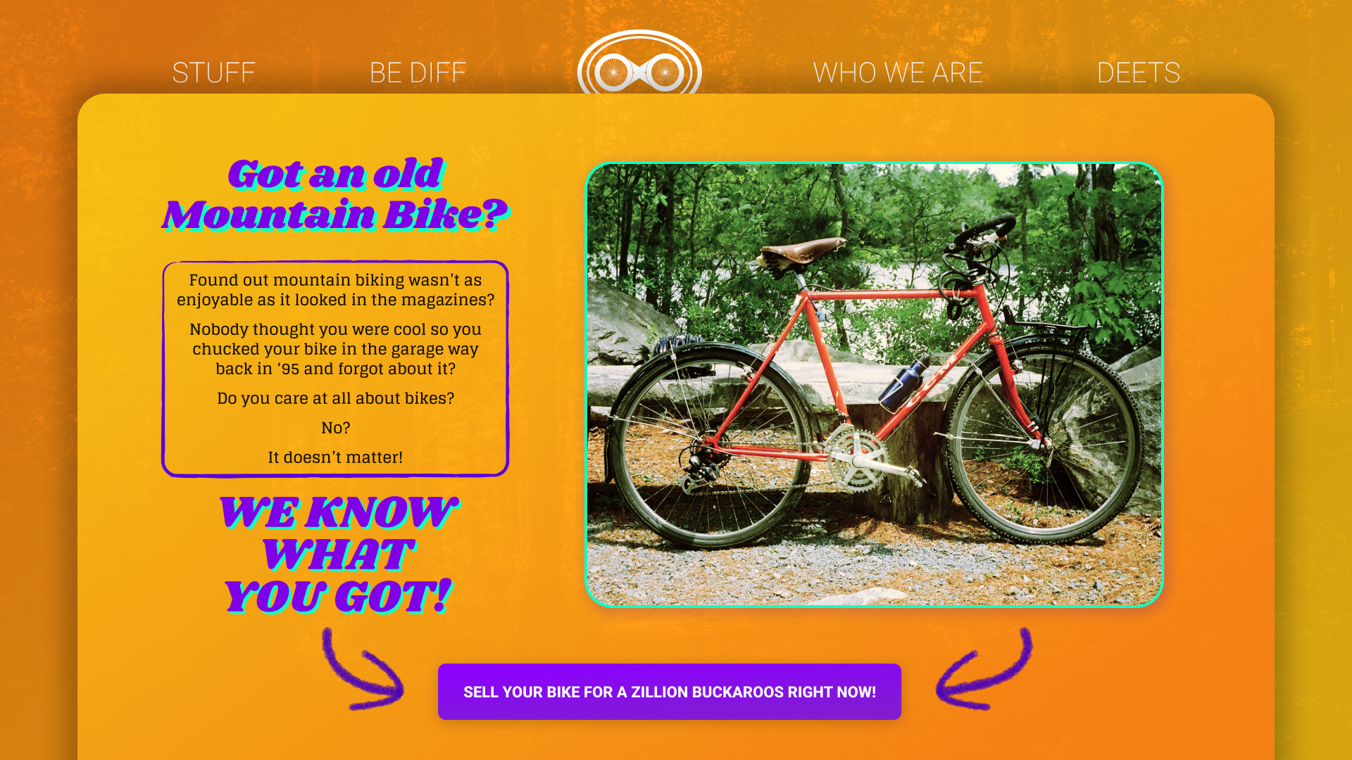 Daily UI 003: Landing page cycling landing page ui web