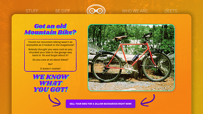 Daily UI 003: Landing page cycling landing page ui web