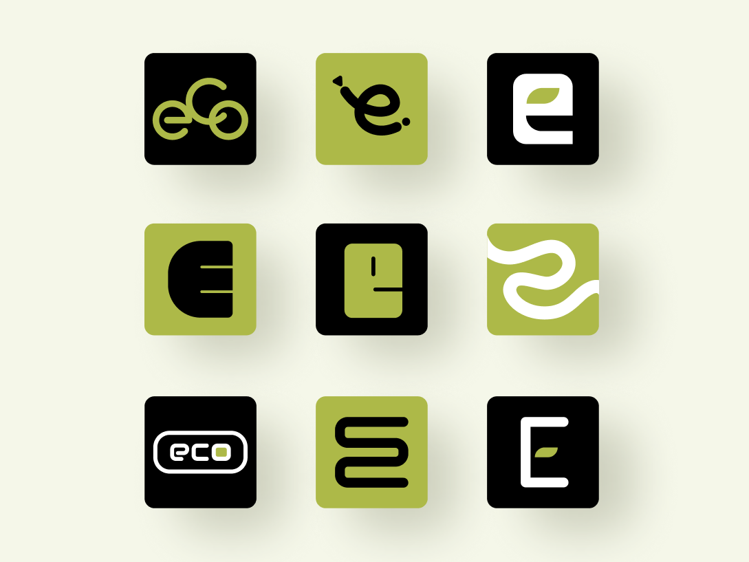 EcoRide App Icon Concepts