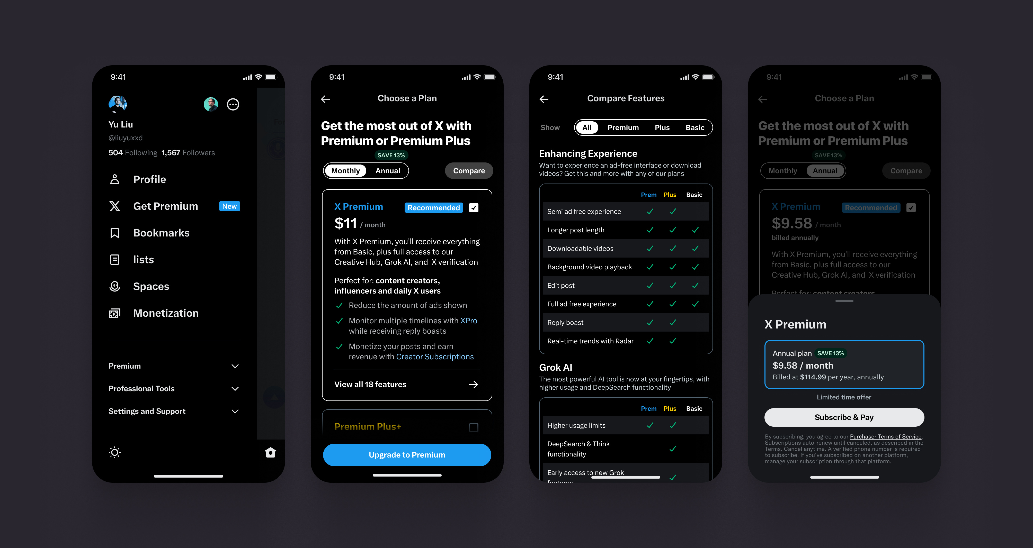 Twitter Paywall Design Concepts android app apple pay commerce comparison charts features graphic design ios mobile mobile app paywall premium responsive social social media twitter ui ux visual web
