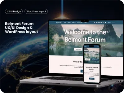 Belmont Forum Ux/UI Design & WordPress Layout uxui design wordpress layout