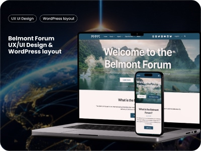 Belmont Forum Ux/UI Design & WordPress Layout uxui design wordpress layout