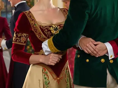 Yuleide Ball cover art work graphic design historical romance yuleide