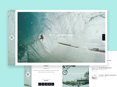 NextWave - Minimal WordPress Blog Theme blog design logo minimal typography ui wordpress