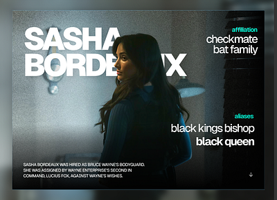 Day 5 - Sasha Bordeaux hero section website design header hero ui web