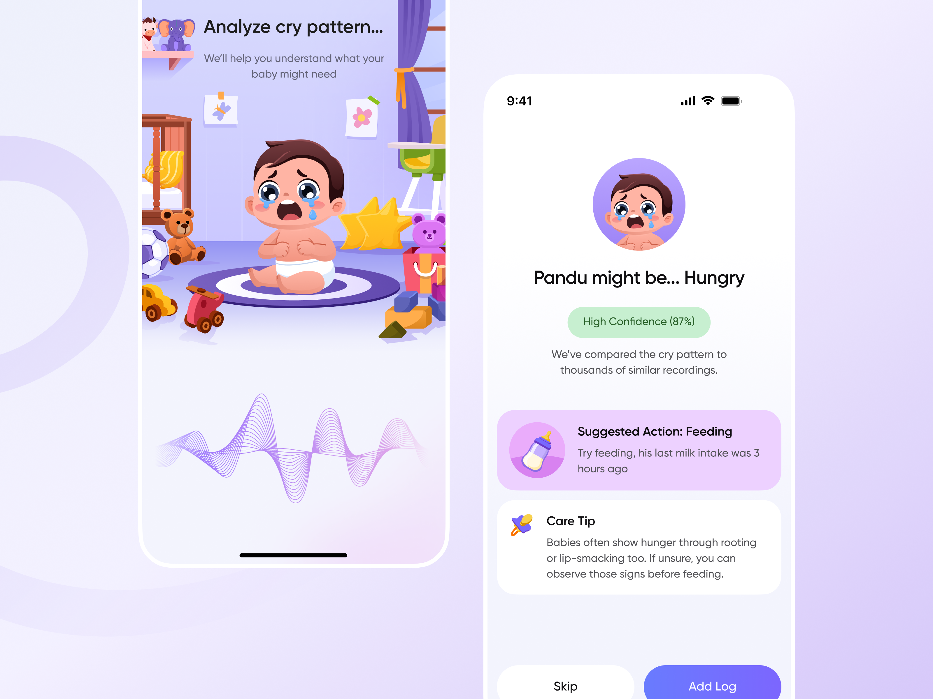 Baby Cues Baby Cry Analyzer App рџ рџџ By Orely On Dribbble