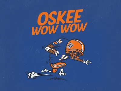 Illini Football Guy football illini illinois illustration