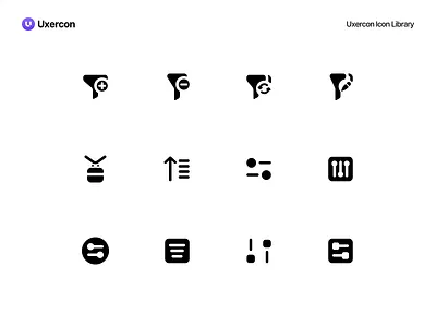Filter & Sort - Uxercon Icon Library animation design digital figma filter filterandsort filtercomponent icon icon design line icon logo motion graphics sort sort icon sortcomponent technology ui uiux ux uxercon