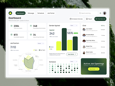 Jobseeker Dashboard 💼 agency dashboard design hrd job jobseeker landingpage ui ux website