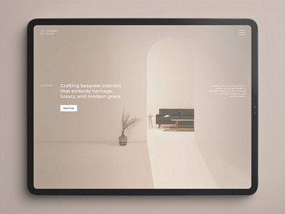 Studio Élan – Luxury Interior Design Website Concept 2 interiordesign ui ux webdesign website