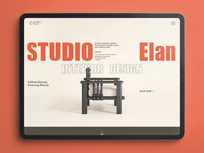Studio Élan – Luxury Interior Design Website Concept 3 interiordesign ui ux uxdesign webdesign