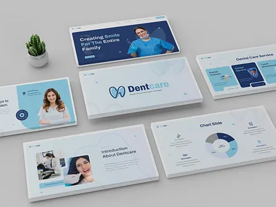 Dental Care and Clinic Presentation Template white