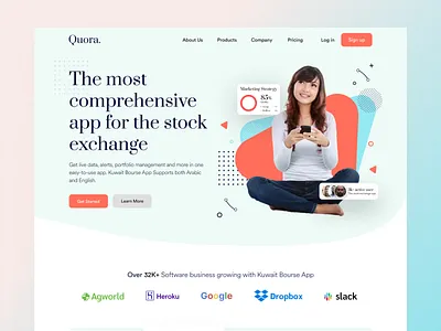 SaaS Landing page design for e-learning Platform app landing page b2b design course dashboard design e learning homepage illustration landing page online course saas ui saas website ui ui design uiux design ux website