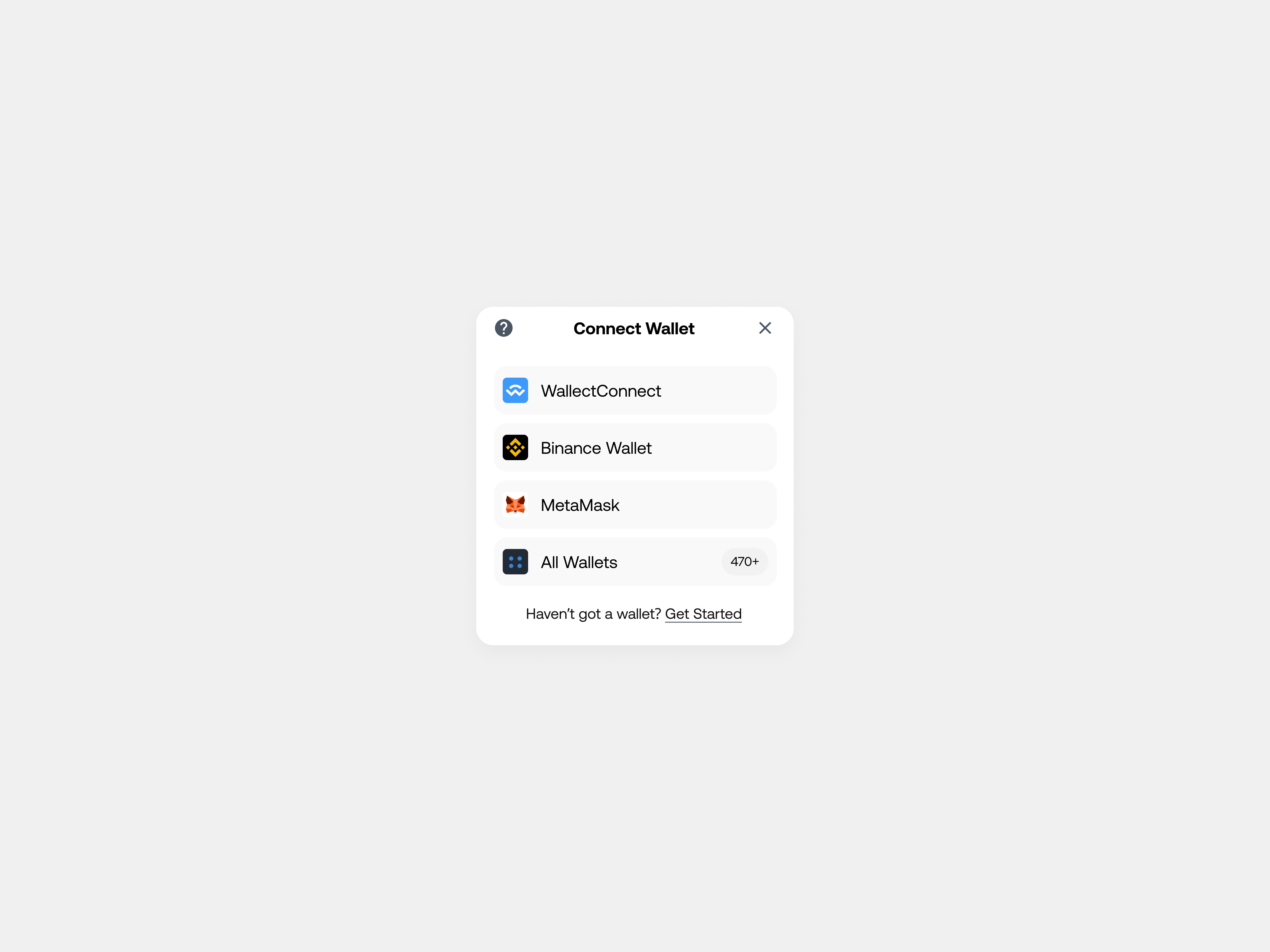 Web3 Wallect Connect UI Design - Light Mode crypto crypto design ui web3 web3 design