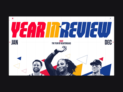 ESPN - Year In Review 2022 branding ui ux website