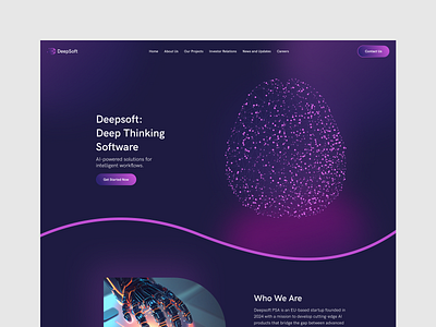 AI-powered Services Landing Page ai ai assistant ai landing page ai powered website ai website ai website design artificial intelligence creative design landing page modern website product design saas saas landing page saas website web design trends web design ui website design website design concept