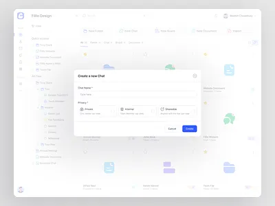 Create a new Chat - Modal chat chatting communication conversation dashboard design management message modal portal saas saas design saas webapp text texting ui uiux webapp