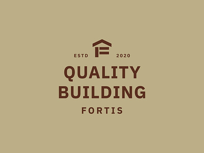Fortis Builders Concept brand branding design graphic design logo typography vector