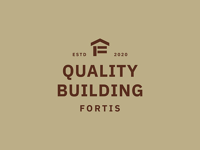 Fortis Builders Concept brand branding design graphic design logo typography vector